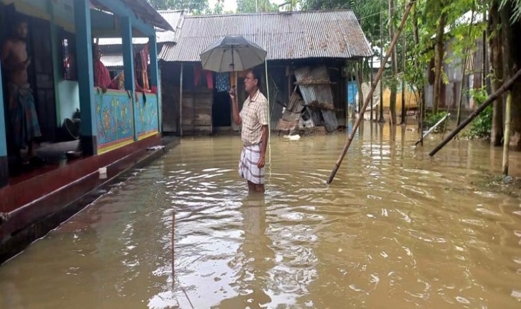 ওসমানীনগরে আকস্মিক বন্যা : ২ লক্ষাধিক মানুষ পানিবন্দি