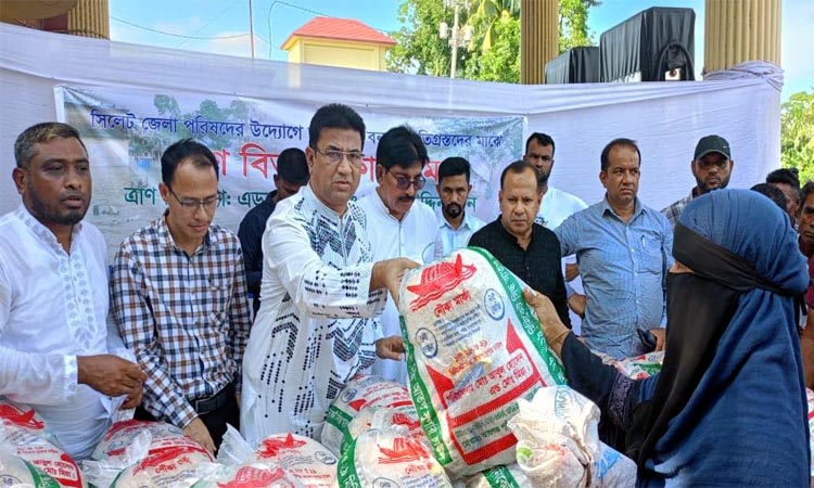 সিলেটের বানভাসী মানুষের পাশে প্রধানমন্ত্রী আছেন : জেলা পরিষদ চেয়ারম্যান