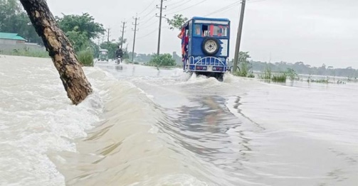 তৃতীয় দফা বন্যার কবলে সিলেটের মানুষ ৬টি পয়েন্টে পানি বিপৎসীমার ওপরে